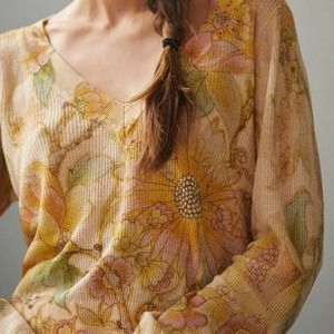 ANTHROPOLOGIE THE DREAMER PRINTED SWEATER